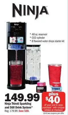 Meijer Ninja thirsti sparkling and still drink system offer