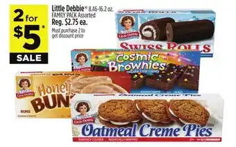 Dollar General Little debbie 8.46-16.2 oz. family pack offer