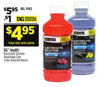 Dollar General Dg health electrolyte solution advantage care offer