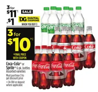 Dollar General Coca-cola or sprite offer