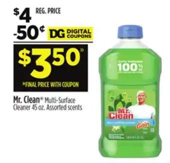 Dollar General Mr. clean multi-surface cleaner offer
