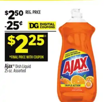 Dollar General Ajax dish liquid offer
