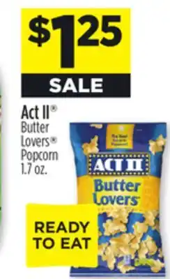 Dollar General Act ii butter lovers popcorn offer