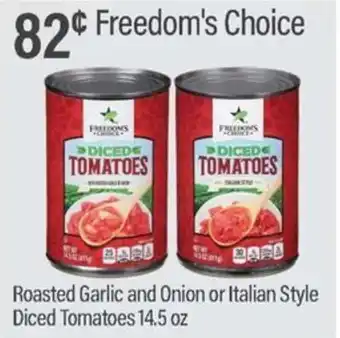 Commissary Roasted Garlic and Onion or Italian Style Diced Tomatoes 14.5 oz offer