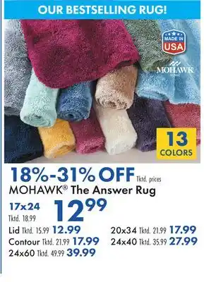 Boscov's Mohawk the answer rug offer
