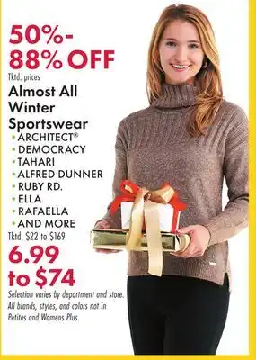 Boscov's Almost all winter sportswear offer