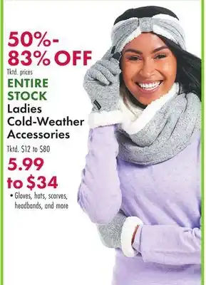 Boscov's Ladies cold-weather accessories offer