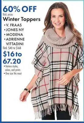 Boscov's Winter toppers offer