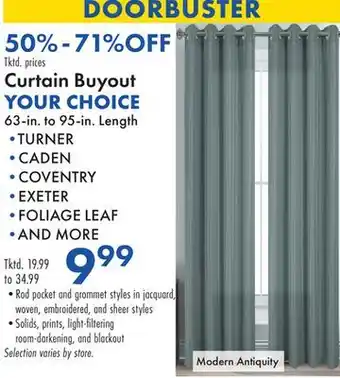 Boscov's Curtain buyout offer