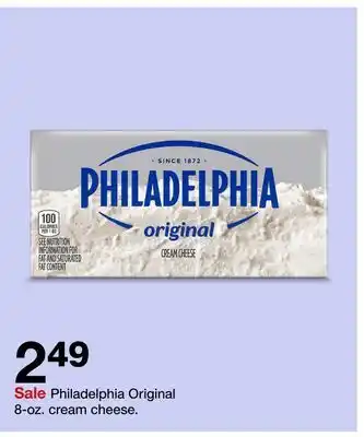 Target Philadelphia original 8-oz. cream cheese offer