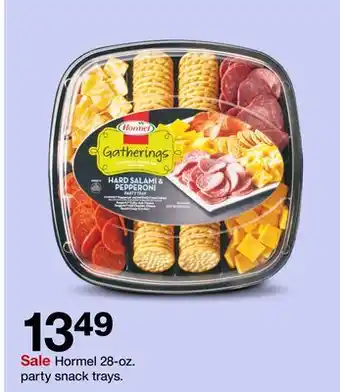 Target Hormel 28-oz. party snack trays offer