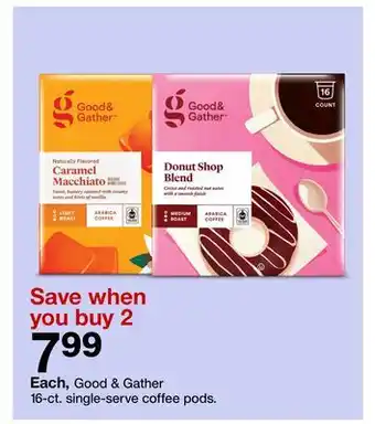 Target Good & gather 16-ct. single-serve coffee pods offer