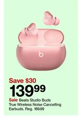 Target Beats studio buds true wireless noise cancelling earbuds offer