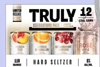 Target Truly 6- to 12-pk. hard seltzers offer