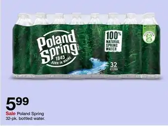 Target Poland spring 32-pk. bottled water offer