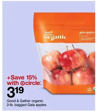 Target Good & gather organic 2-lb. bagged gala apples offer