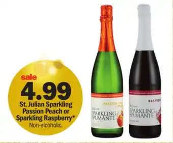 Meijer St. julian sparkling passion peach or sparkling raspberry offer