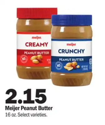 Meijer Meijer peanut butter offer