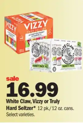 Meijer White claw, vizzy or truly hard seltzer offer