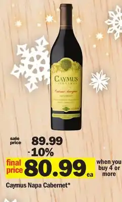 Meijer Caymus napa cabernet offer