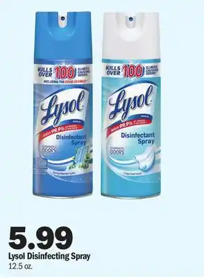 Meijer Lysol disinfecting spray offer
