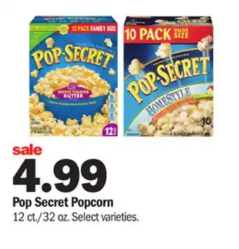 Meijer Pop secret popcorn offer