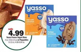 Meijer Yasso frozen yogurt bars 4 ct./10.6-14 oz. or poppables 6-12 ct./4.08-6.84 oz offer