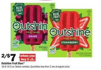 Meijer Outshine fruit bars offer