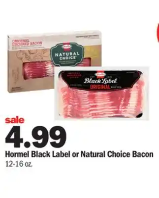 Meijer Hormel black label or natural choice bacon offer