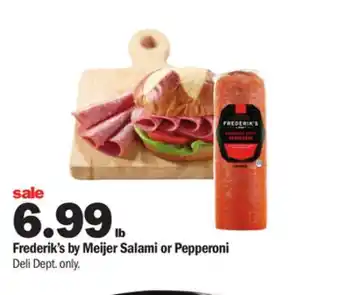 Meijer Frederik's by meijer salami or pepperoni offer