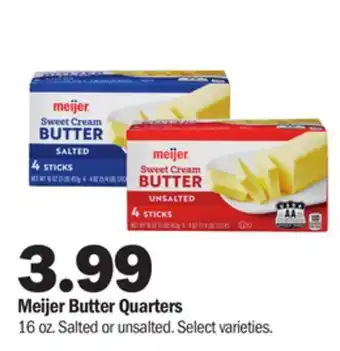 Meijer Meijer butter quarters offer