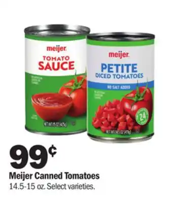 Meijer Meijer canned tomatoes offer