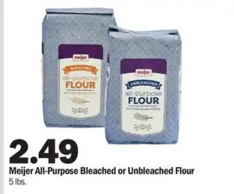 Meijer Meijer all-purpose bleached or unbleached flour offer