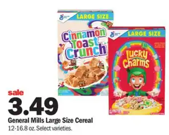 Meijer General mills large size cereal offer
