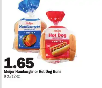 Meijer Meijer hamburger or hot dog buns offer