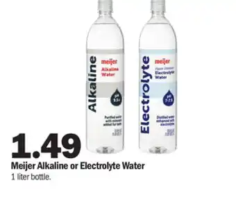 Meijer Meijer alkaline or electrolyte water offer