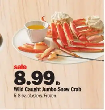 Meijer Wild caught jumbo snow crab offer