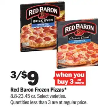Meijer Red baron frozen pizzas offer