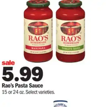Meijer Rao's pasta sauce offer