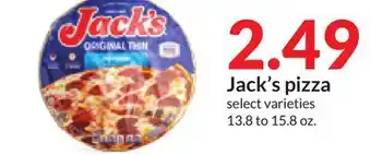 Hy-Vee Jack's pizza offer