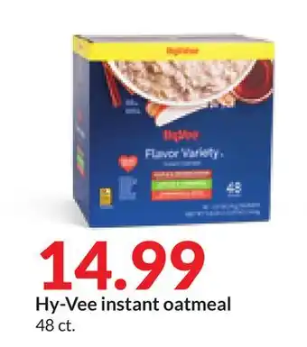 Hy-Vee Hy-vee instant oatmeal offer