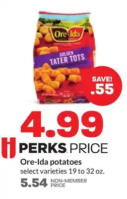 Hy-Vee Ore-ida potatoes offer