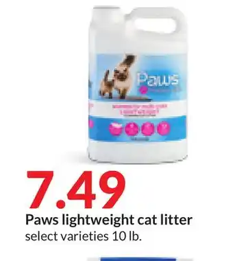 Hy-Vee Paws lightweight cat litter offer