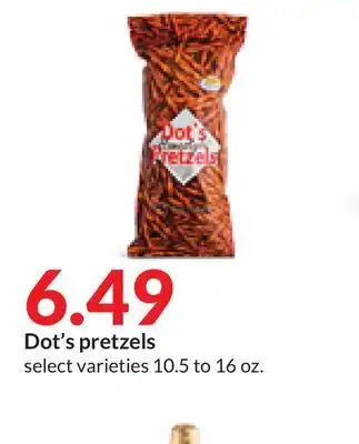 Hy-Vee Dot's pretzels offer