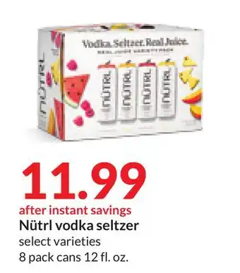 Hy-Vee Nütrl vodka seltzer offer