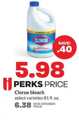 Hy-Vee Clorox bleach offer