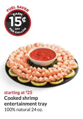 Hy-Vee Cooked shrimp entertainment tray offer