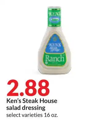 Hy-Vee Ken's steak house salad dressing offer