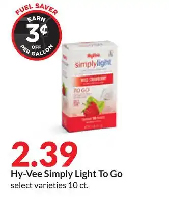 Hy-Vee Hy-vee simply light to go offer