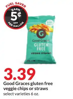 Hy-Vee Good graces gluten free veggie chips or straws offer